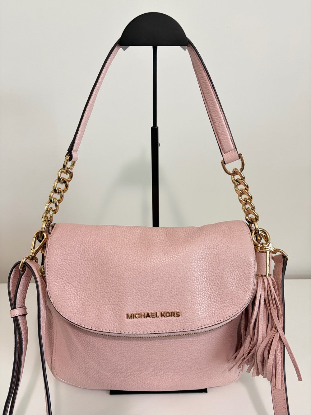 Michael Kors Bedford Medium Convertible Shoulder Bag with Tassel
